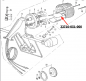 Mobile Preview: Honda Rücklicht Einsatz Trennblech schwarz CB Four, Dax, Monkey - 33716-051-000